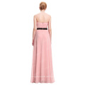 Starzz trägerlosen trägerlosen off Schulter rosa Chiffon lange Brautjungfer Kleid ST000066-4